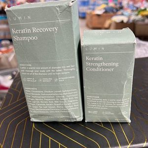 Lumin KERATIN Recovery shampoo and Keratin STRENGTHENING CONDITIONER. New in box